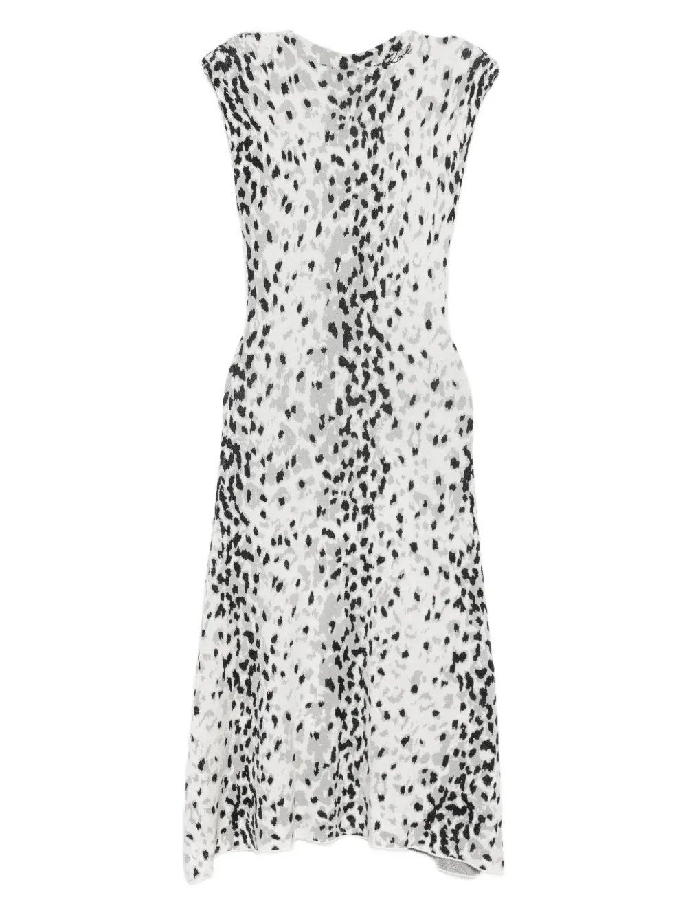 Karl Lagerfeld Animal Print Midi Dress In Multi