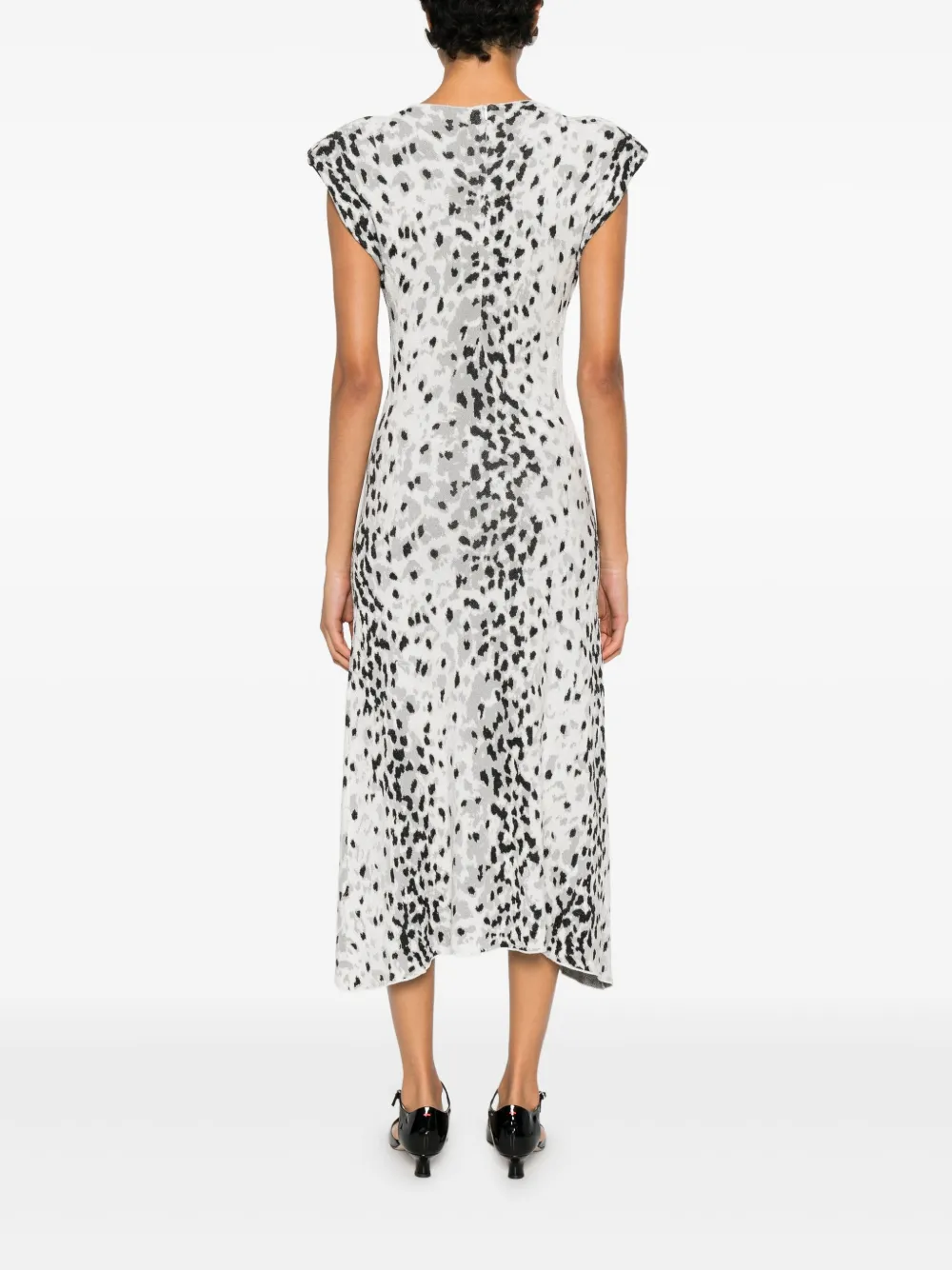 Karl Lagerfeld Animal Print Midi Dress In Multi