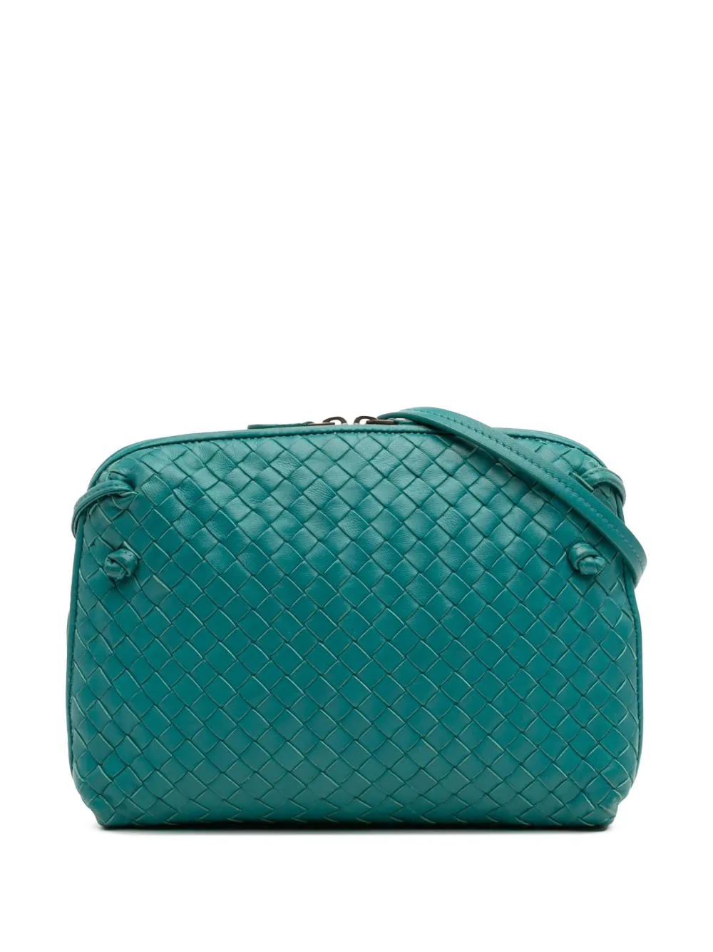 Bottega Veneta Pre-Owned 2012-2025 ナッパ イントレチャート ノディーニ ショルダーバッグ - ブルー Bottega Veneta Pre-Owned 2012-2025 ナッパ イントレチャート ノディーニ ショルダーバッグ - ブルー