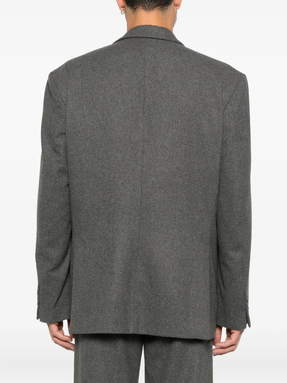 Marsēm Pocket Single-breasted Blazer In Gray