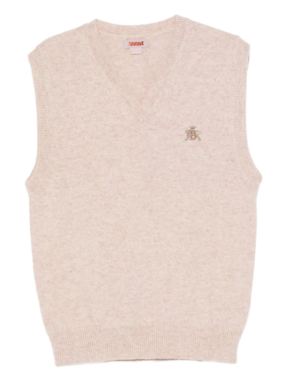 Baracuta Shetland Vest In Pink