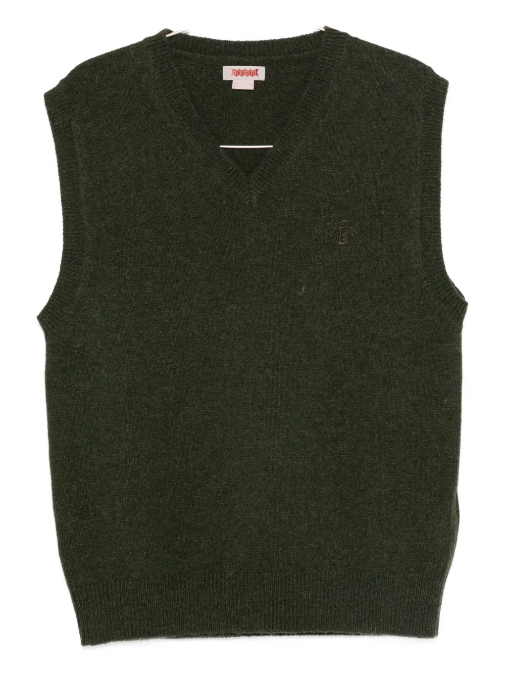 Baracuta Shetland Vest In Green