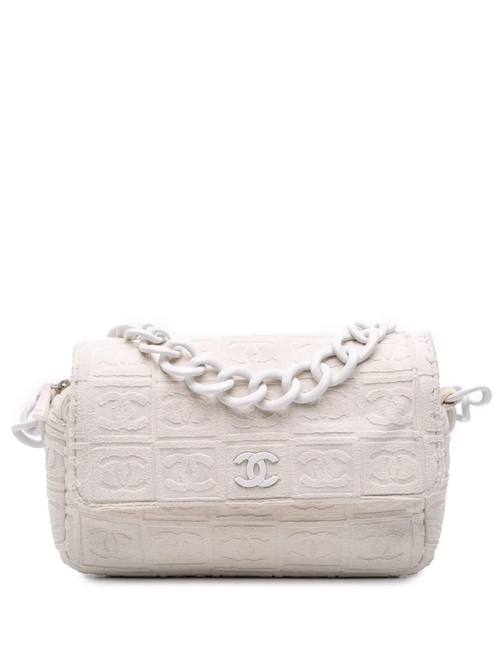 CHANEL Pre-Owned 2002-2003 Terry Cloth Sport Line Flap shoulder bag - CHANEL Pre-Owned 2002-2003 Terry Cloth Sport Line Flap shoulder bag -