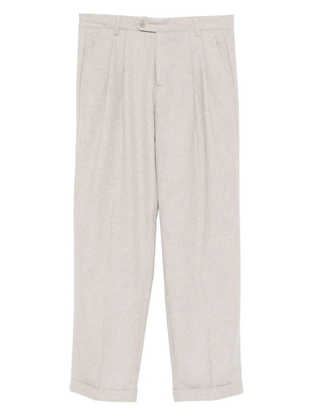 Marsēm Pleated Felt Trousers In White