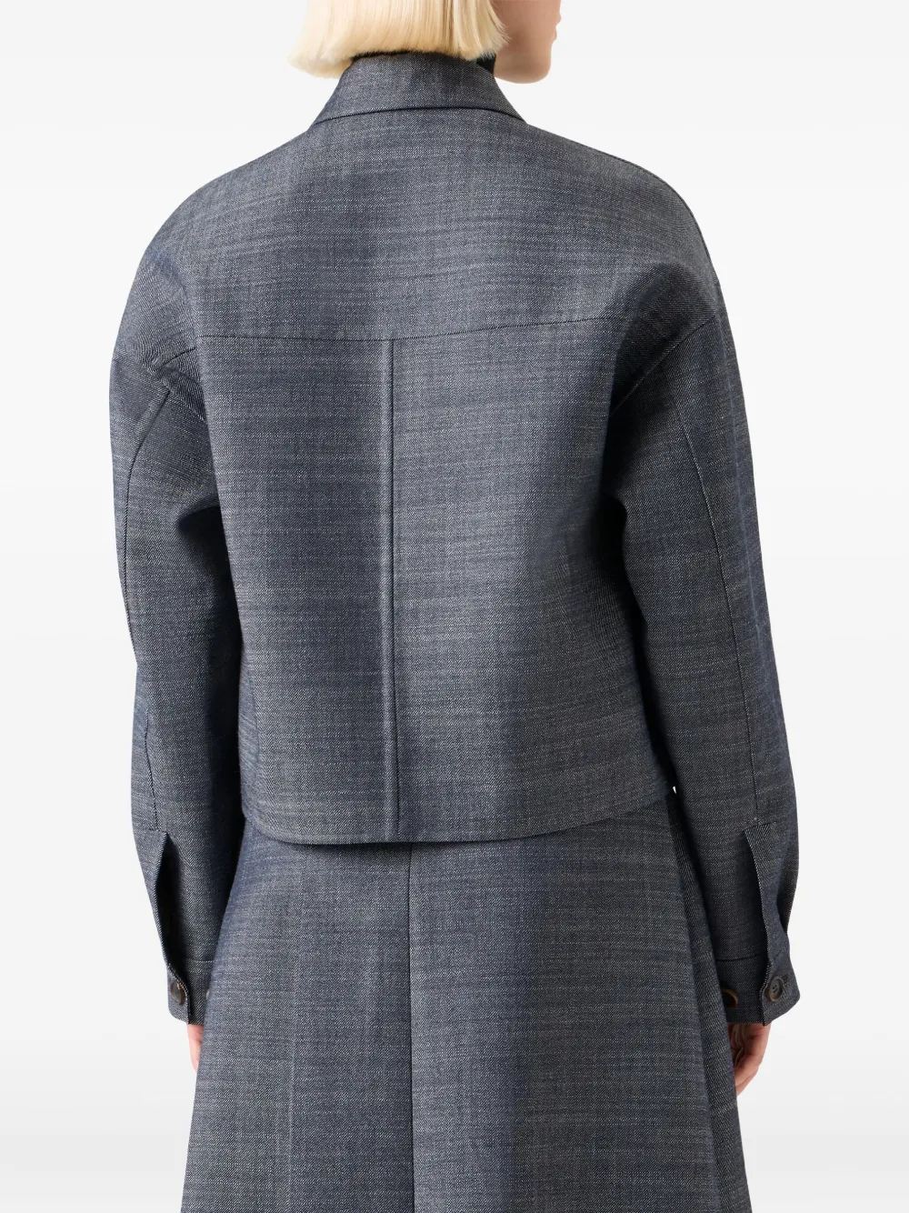 Akris Pocket Jacket In Gray