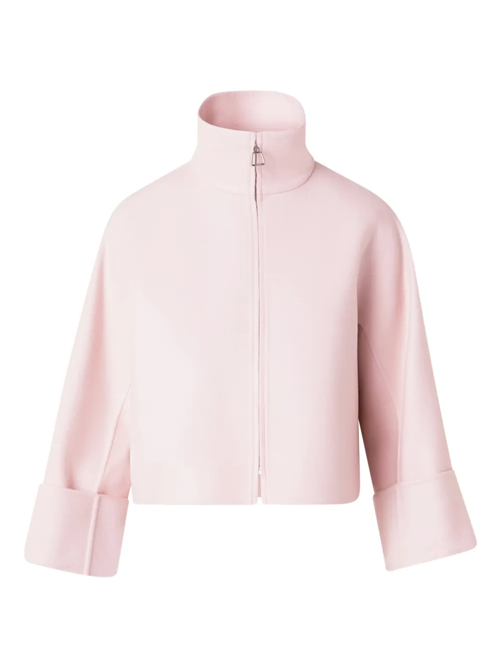 Akris zip-up funnel-neck jacket | Pink | Image 1