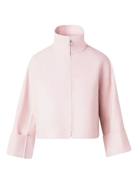 Akris zip-up funnel-neck jacket