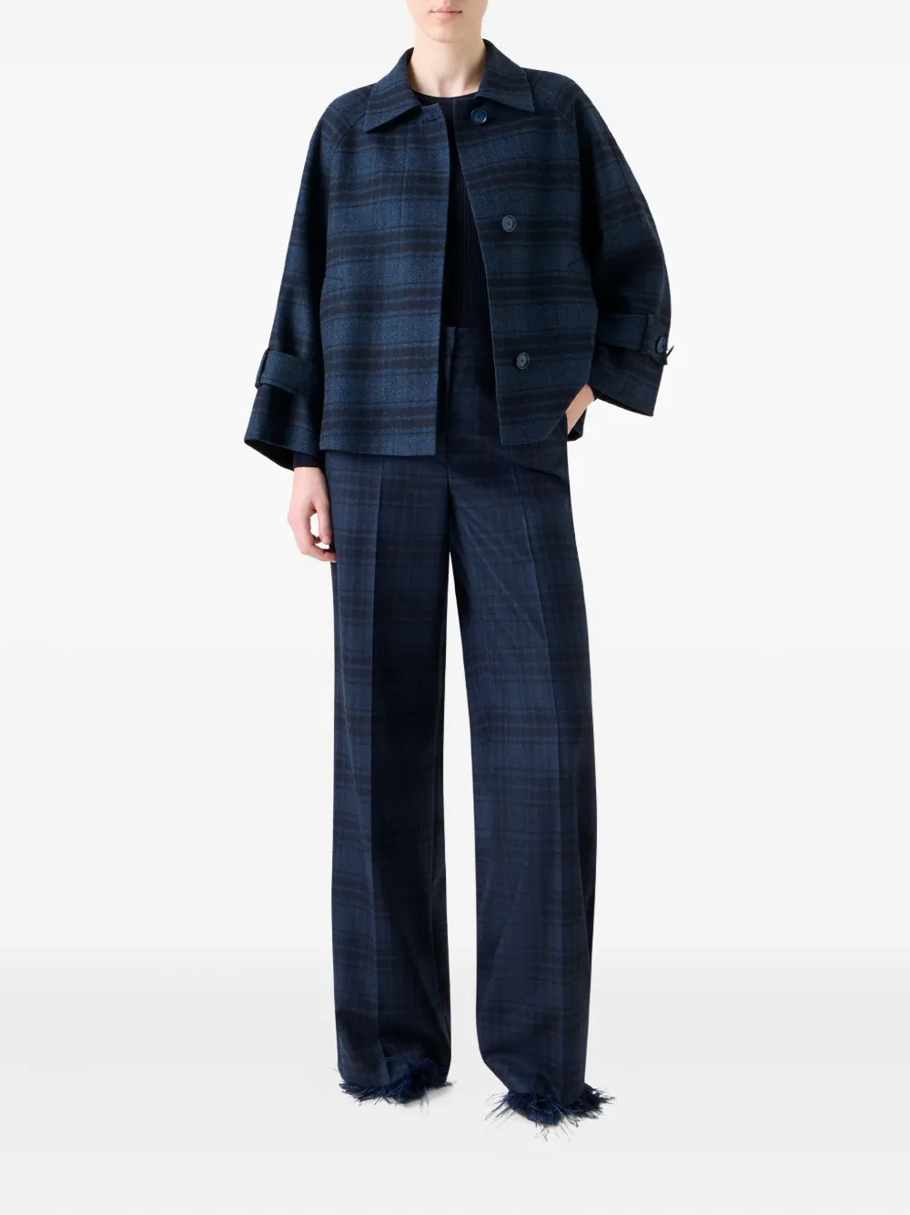 Akris buttoned plaid jacket | Tweed Jackets | Image 2