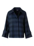 Akris buttoned plaid jacket - Blue