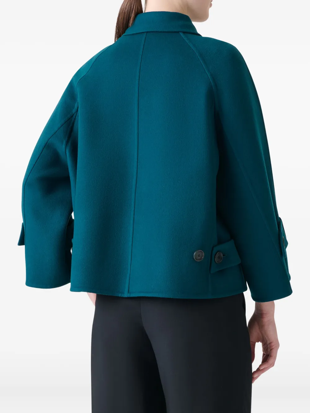 Akris Jack met knoopmanchetten Groen