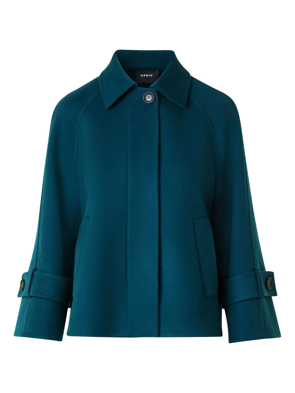 Akris button cuff jacket | Green | Image 1