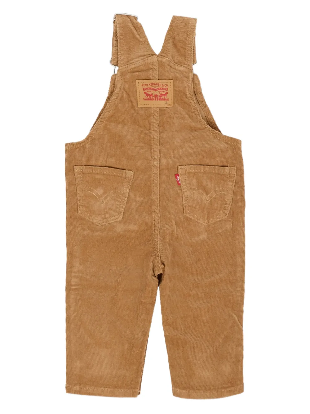 Levi's Kids Ribfluwelen tuinbroek Bruin