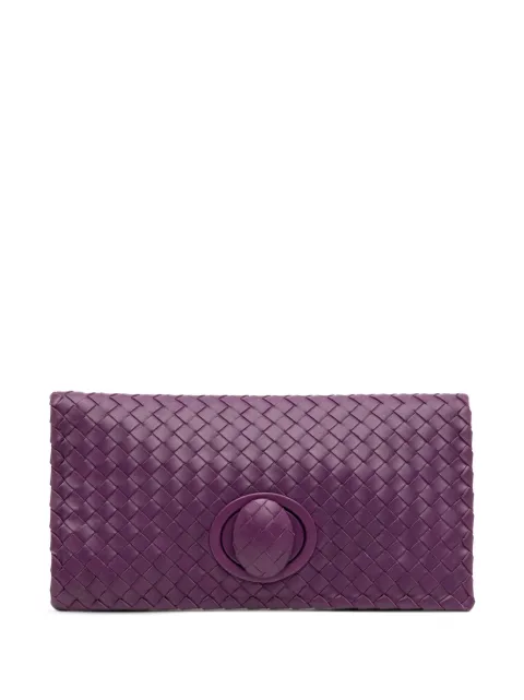 Bottega Veneta Pre-Owned 2012-2025 Nappa Intrecciato Turn Lock clutch bag
