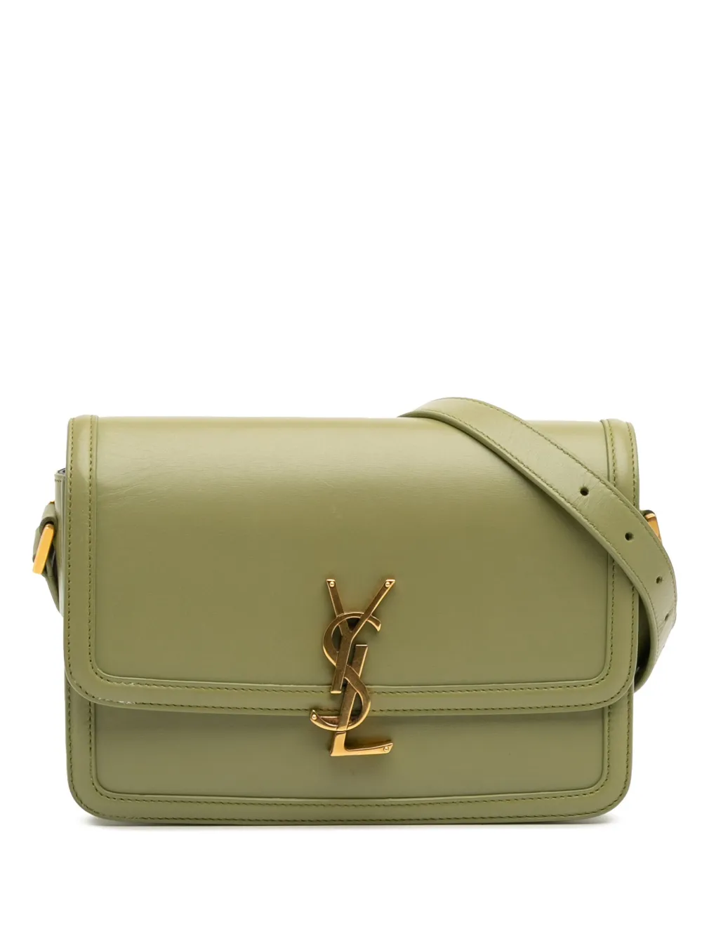 Saint Laurent Pre-Owned 2021 ミディアム レザー ソルフェリーノ サッチェル イン ボックス ショルダーバッグ Saint Laurent Pre-Owned 2021 ミディアム レザー ソルフェリーノ サッチェル イン ボックス ショルダーバッグ