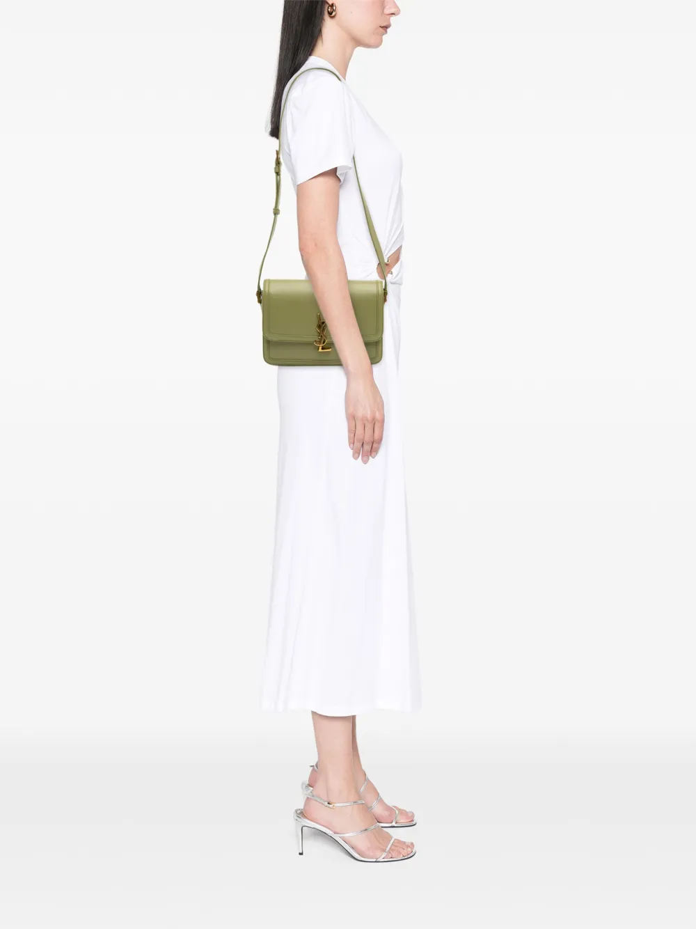 Saint Laurent Pre-Owned 2021 Medium Leather Solferino Satchel In Box crossbody bag | Pre-Owned | Image 2