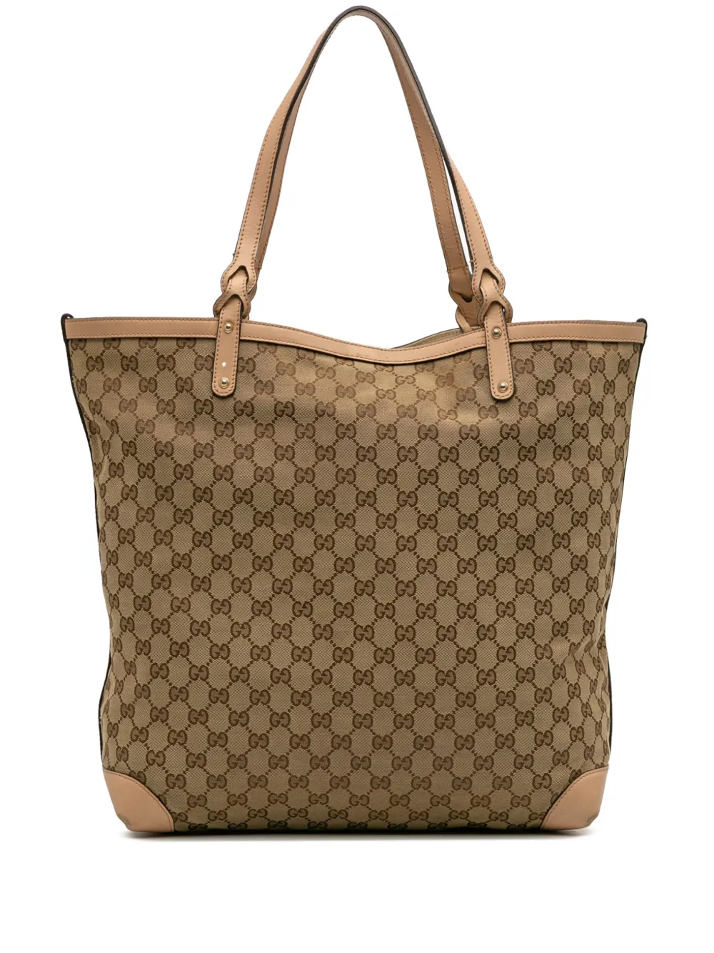 Gucci Pre-Owned 2016-2025 GGキャンバス クラフト ハンドバッグ - ブラウン Gucci Pre-Owned 2016-2025 GGキャンバス クラフト ハンドバッグ - ブラウン