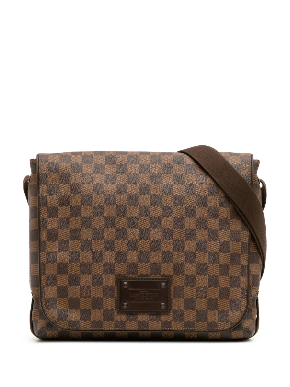 Louis Vuitton Pre-Owned 2010 Damier Ebene Brooklyn MM crossbody bag - Louis Vuitton Pre-Owned 2010 Damier Ebene Brooklyn MM crossbody bag -