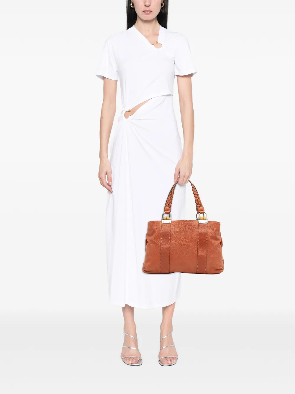 Gucci Pre-Owned 2016-2025 Medium Leather Bamboo Libeccio tote bag | Pre-Owned | Image 2