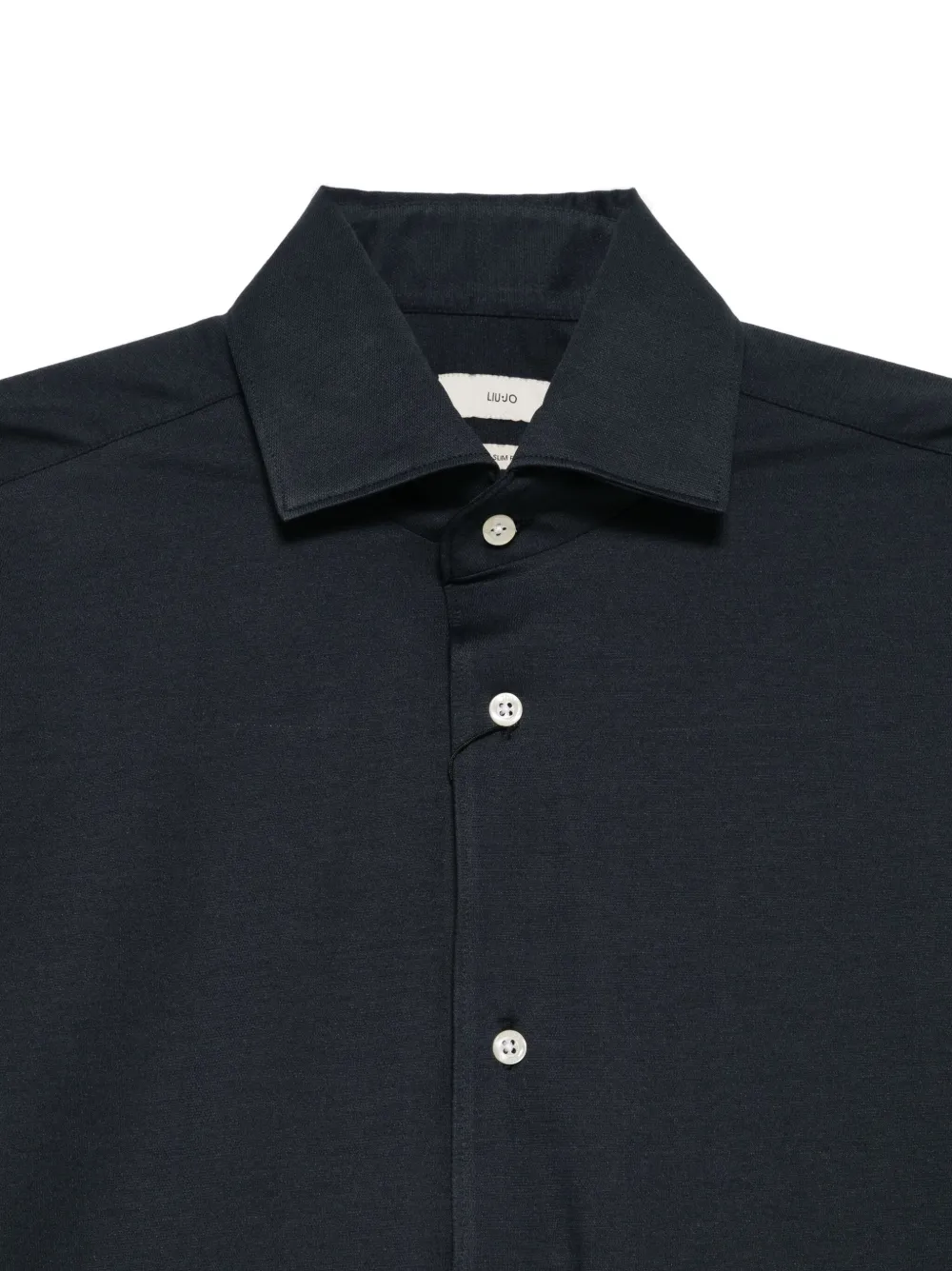 LIU JO Zijden overhemd met lange mouwen Blauw