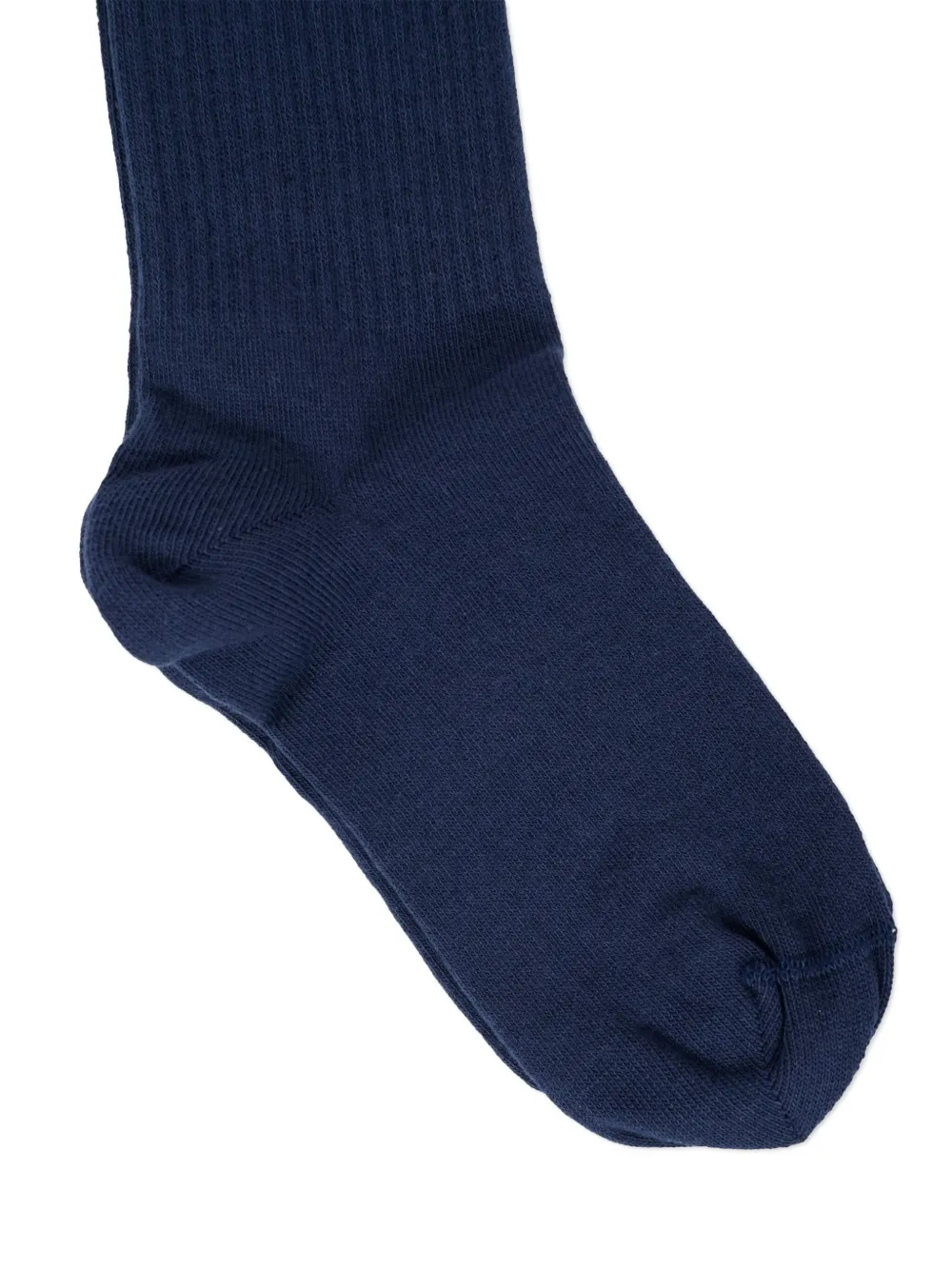 Palm Angels Kids Gestreepte sokken met logo Blauw