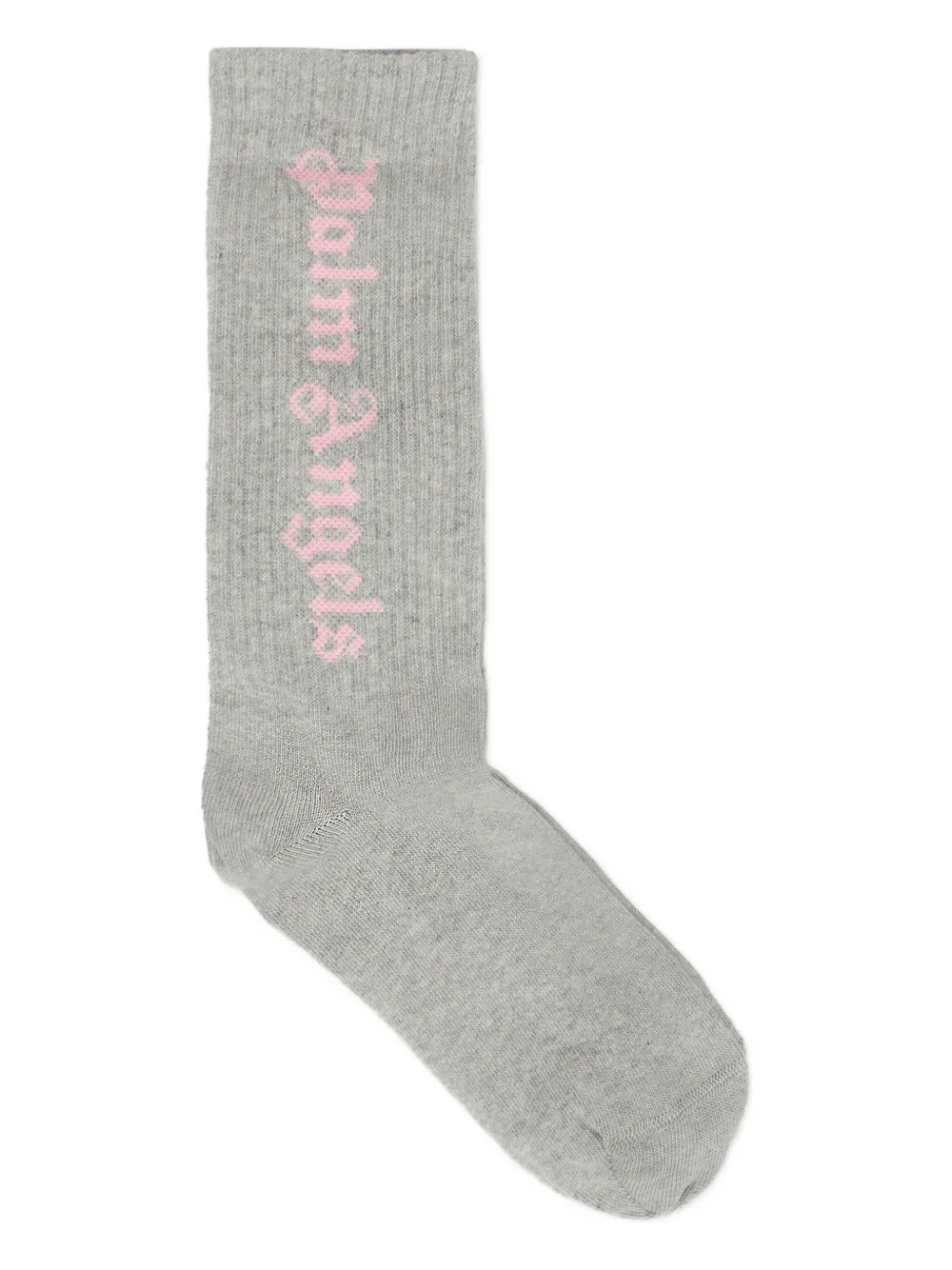 Palm Angels Kids logo-motif socks - Grigio