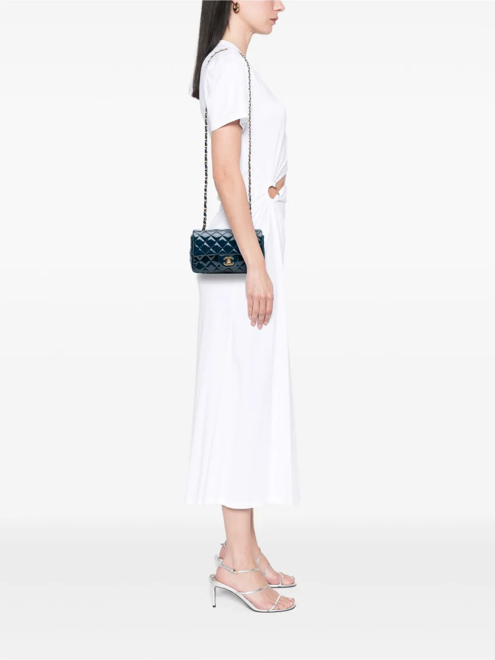 CHANEL Pre-Owned 2018 Mini Rectangular Classic Patent Single Flap crossbody bag | Pre-Owned | Image 2