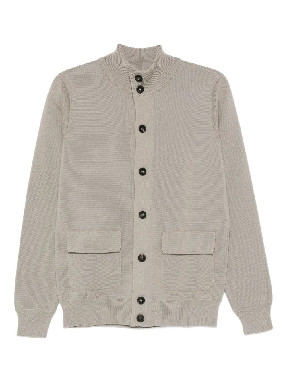 Filippo De Laurentiis ribbed-trim cardigan | Grey | Image 1