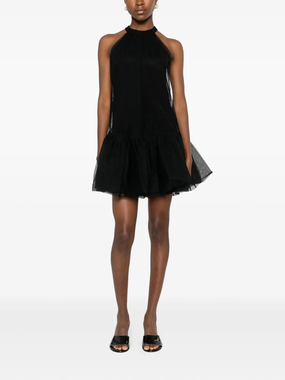 TWINSET Mini-jurk met halternek - Zwart