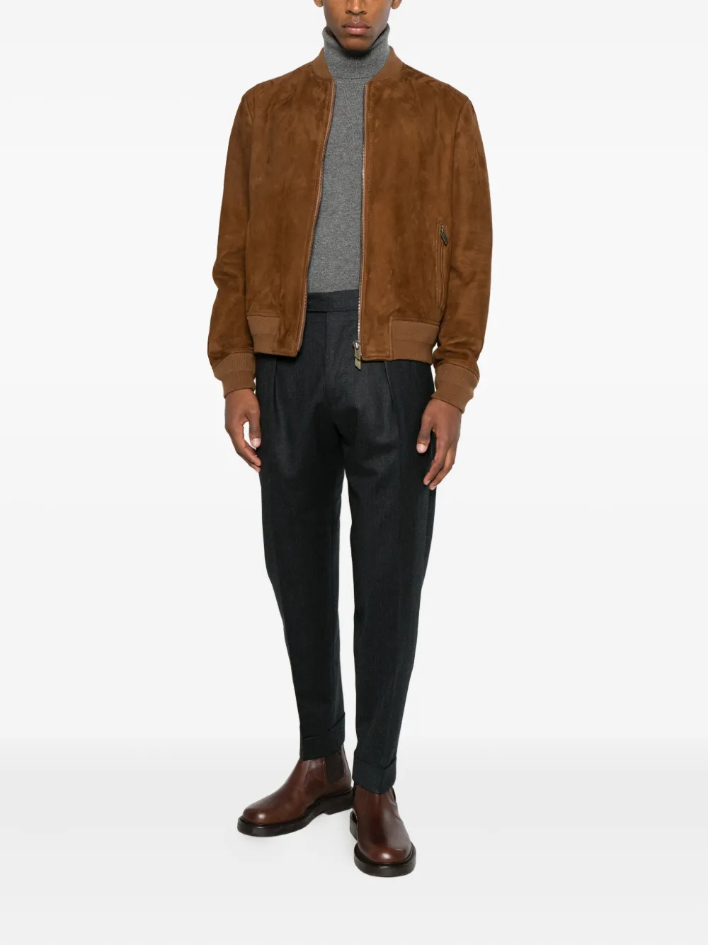 Kangra roll-neck long-sleeve sweater - Grijs