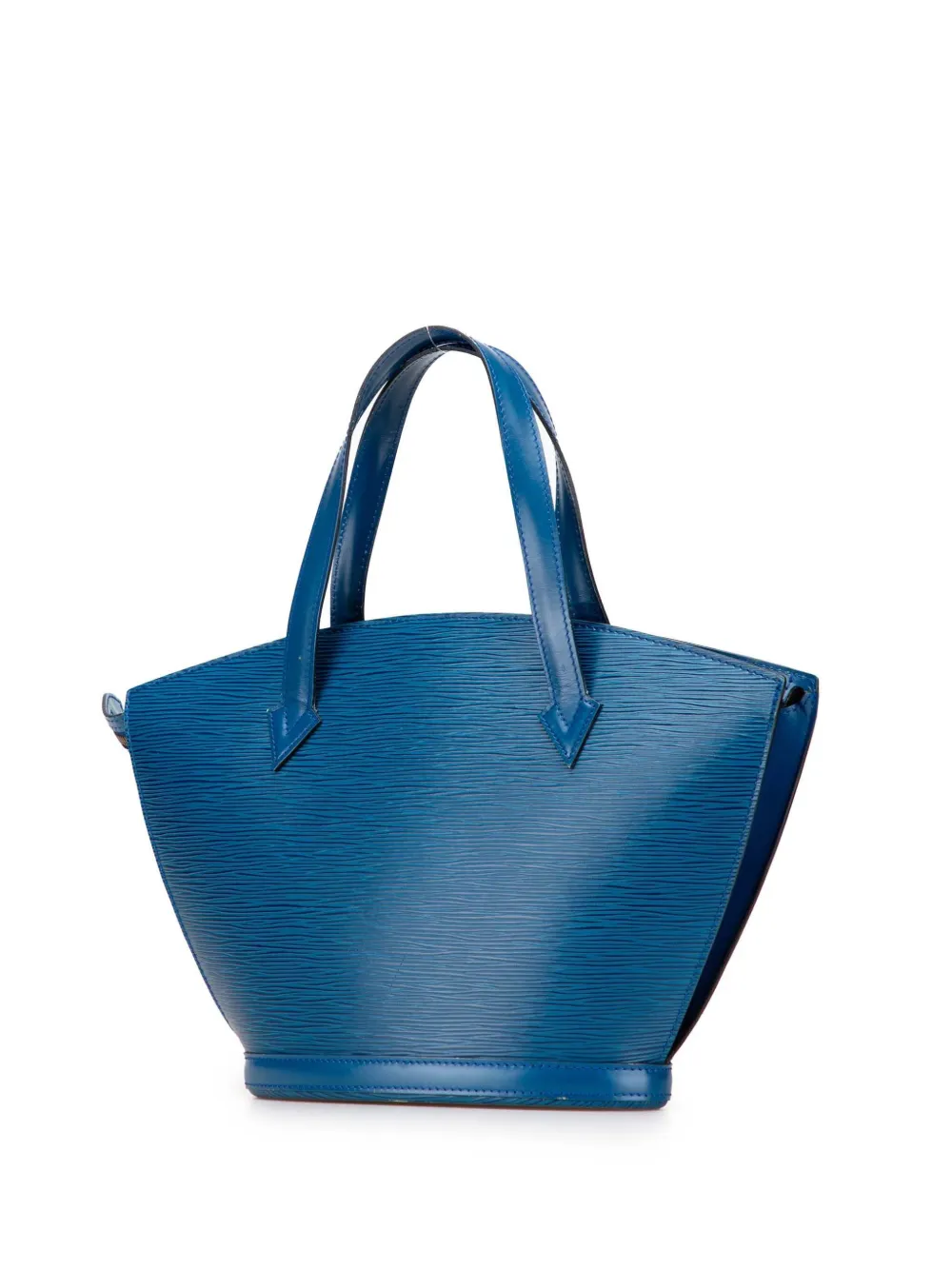 Pre-owned Louis Vuitton 1994 Epi Saint Jacques Pm Short Strap Handbag In Blue