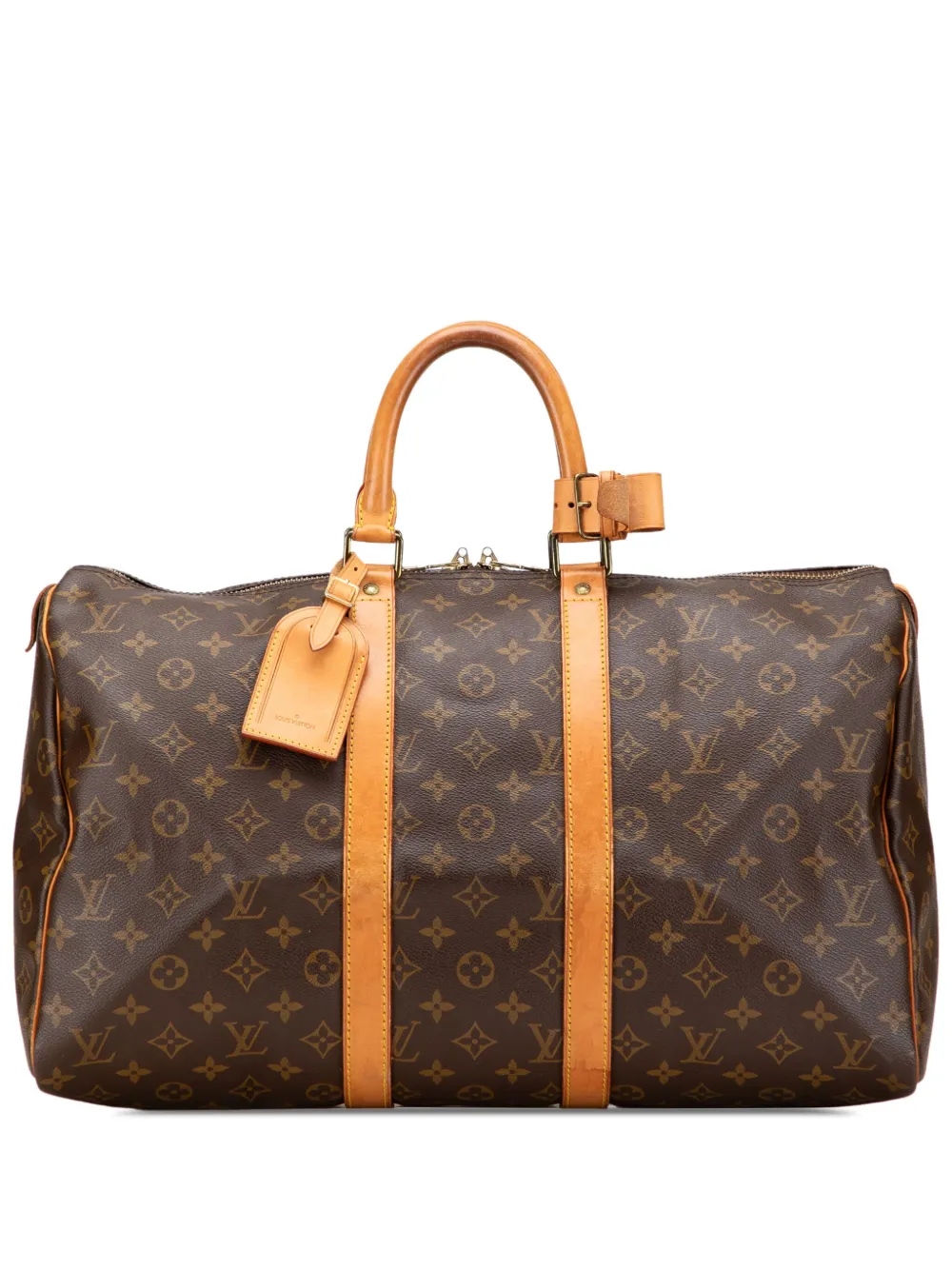Louis Vuitton Pre-Owned 20th Century モノグラム キーポル 45 ボストンバッグ - ブラウン Louis Vuitton Pre-Owned 20th Century モノグラム キーポル 45 ボストンバッグ - ブラウン
