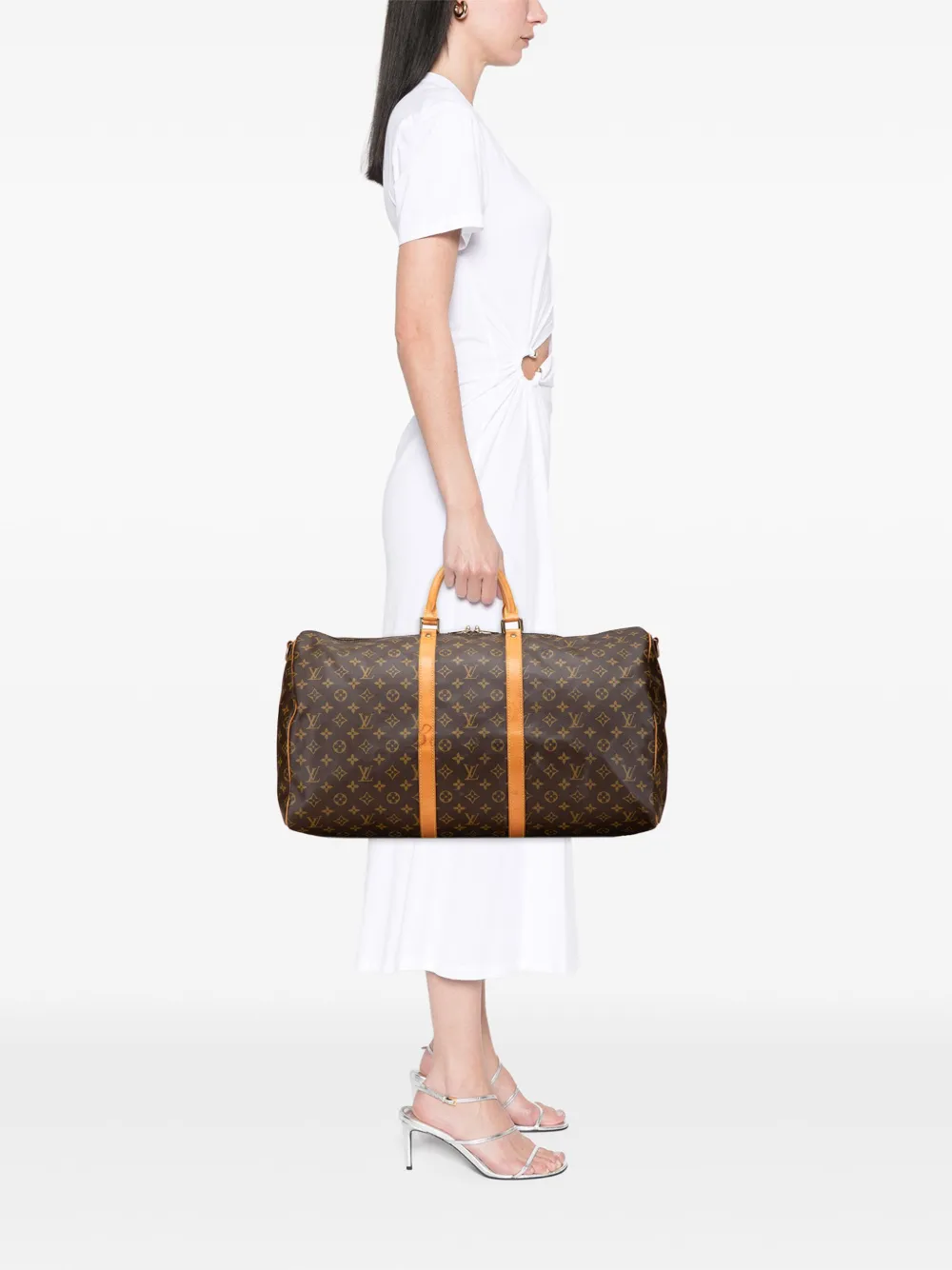 Louis Vuitton Pre-Owned 1993 Monogram Keepall Bandouliere 55 travel bag | Pre-Owned | Image 2