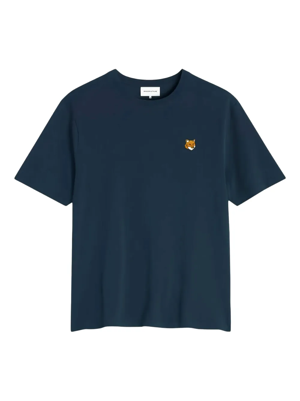 Maison Kitsuné logo-patch t-shirt - ブラック Maison Kitsuné logo-patch t-shirt - ブラック