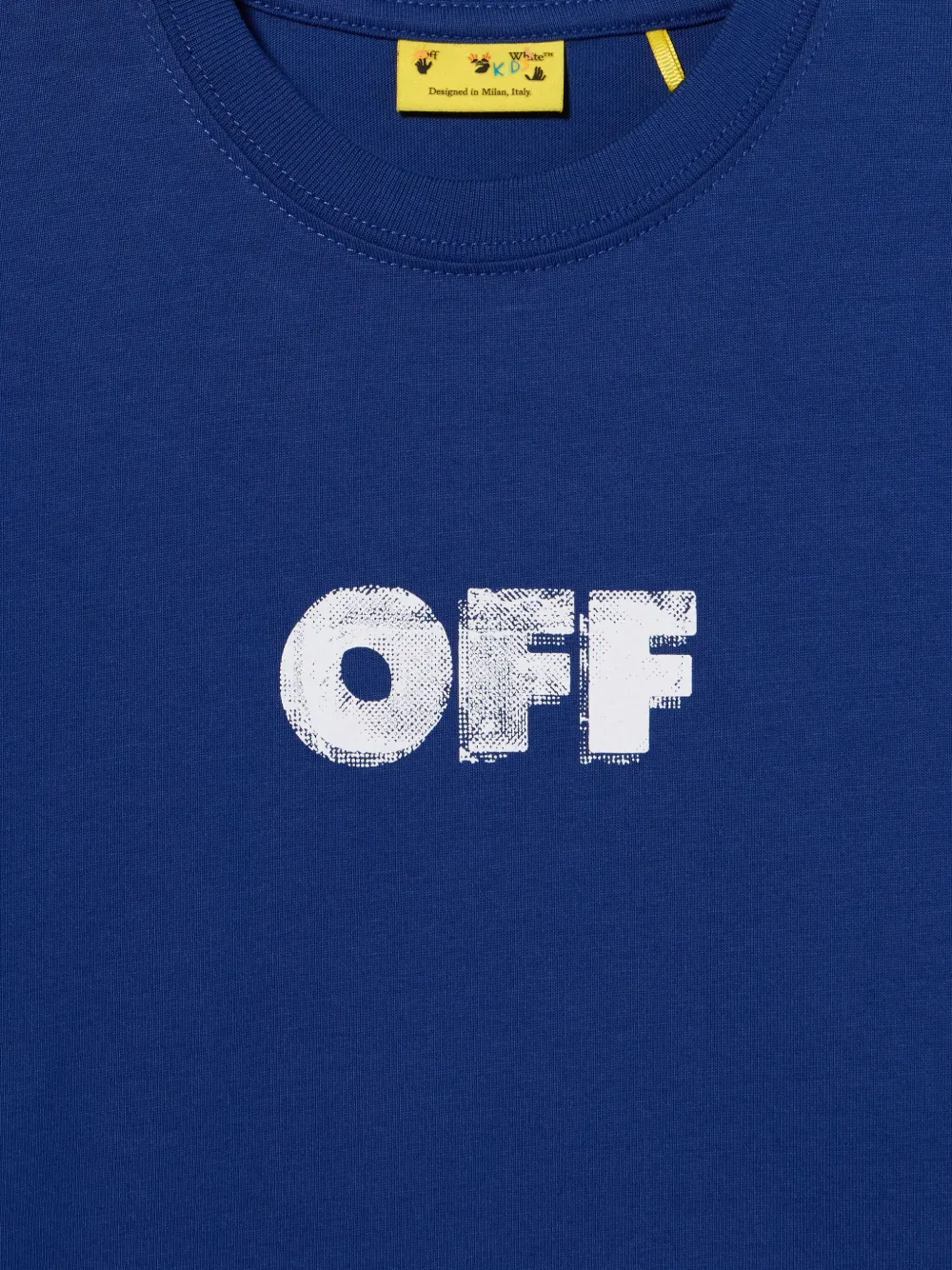 Off-White Kids Arrow Sponge T-shirt Blauw