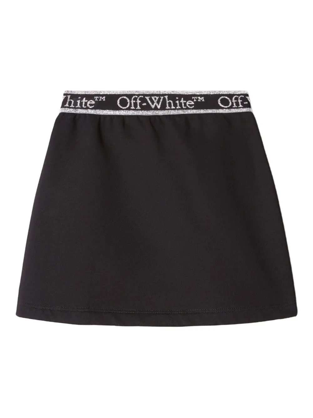 Off-White Kids Mini-rok met elastische tailleband en logoprint Zwart