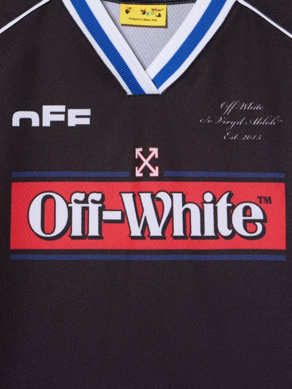 Off-White Kids T-shirt met logoprint Zwart