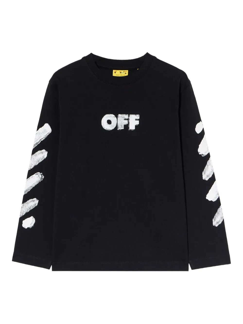 Off-White Kids logo-print T-shirt - Nero
