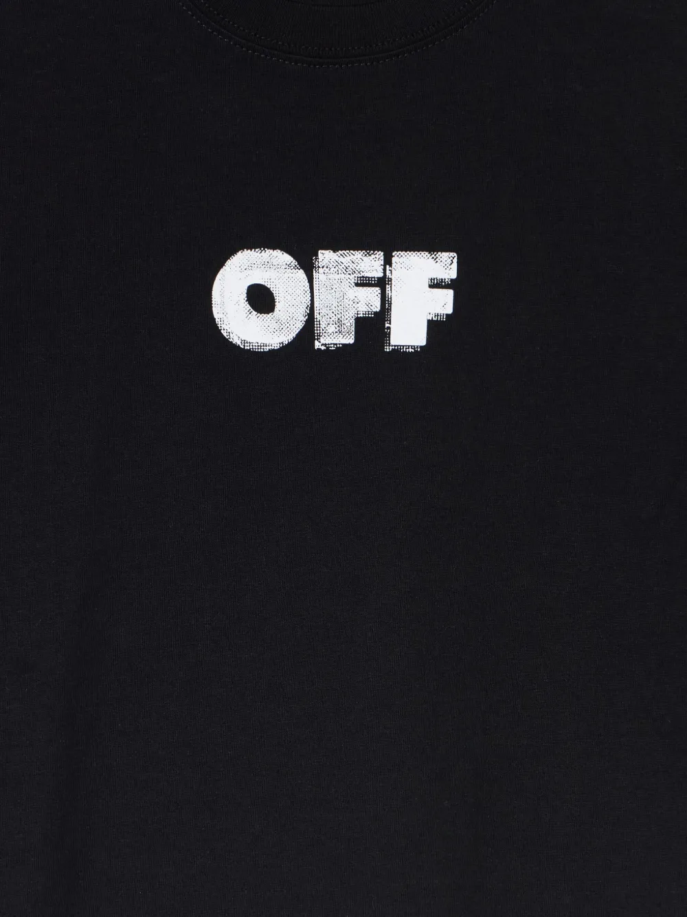 Off-White Kids T-shirt met logoprint Zwart