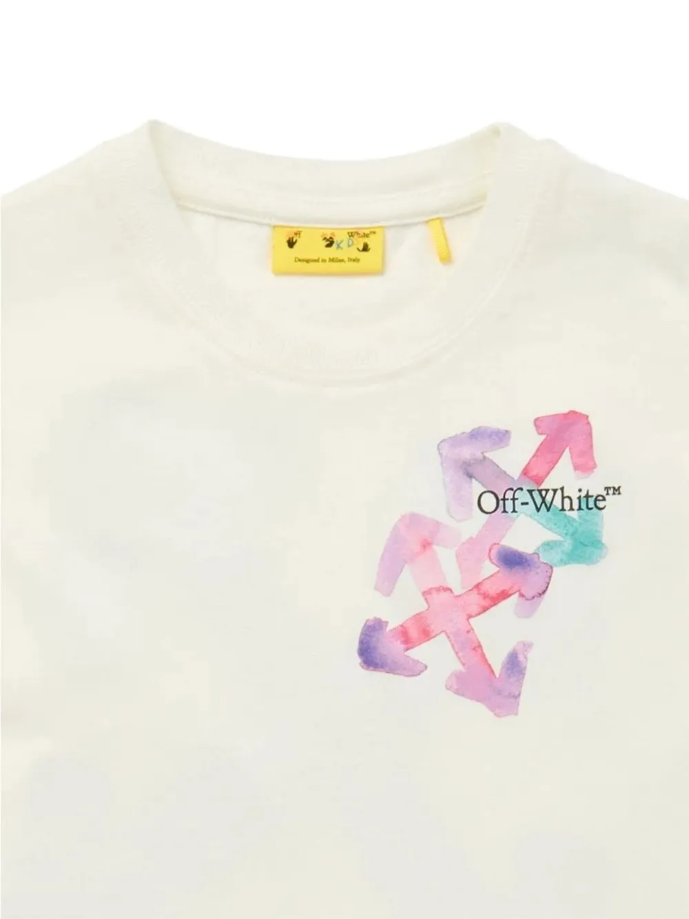 Off-White Kids T-shirt met grafische Arrows-print Wit