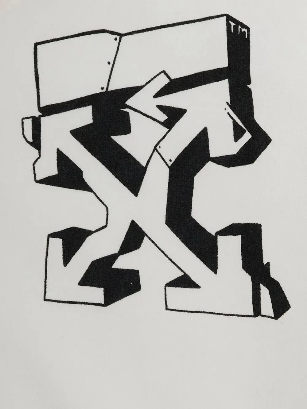 Off-White Kids T-shirt met pijlprint Wit