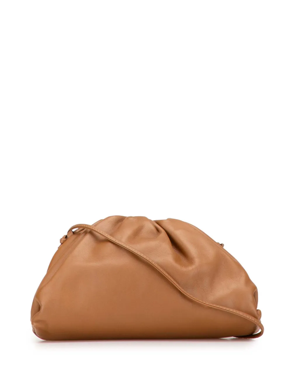 Bottega Veneta Pre-Owned 2012-2025 ラムスキン ザ ミニ ポーチ ショルダーバッグ - ブラウン Bottega Veneta Pre-Owned 2012-2025 ラムスキン ザ ミニ ポーチ ショルダーバッグ - ブラウン