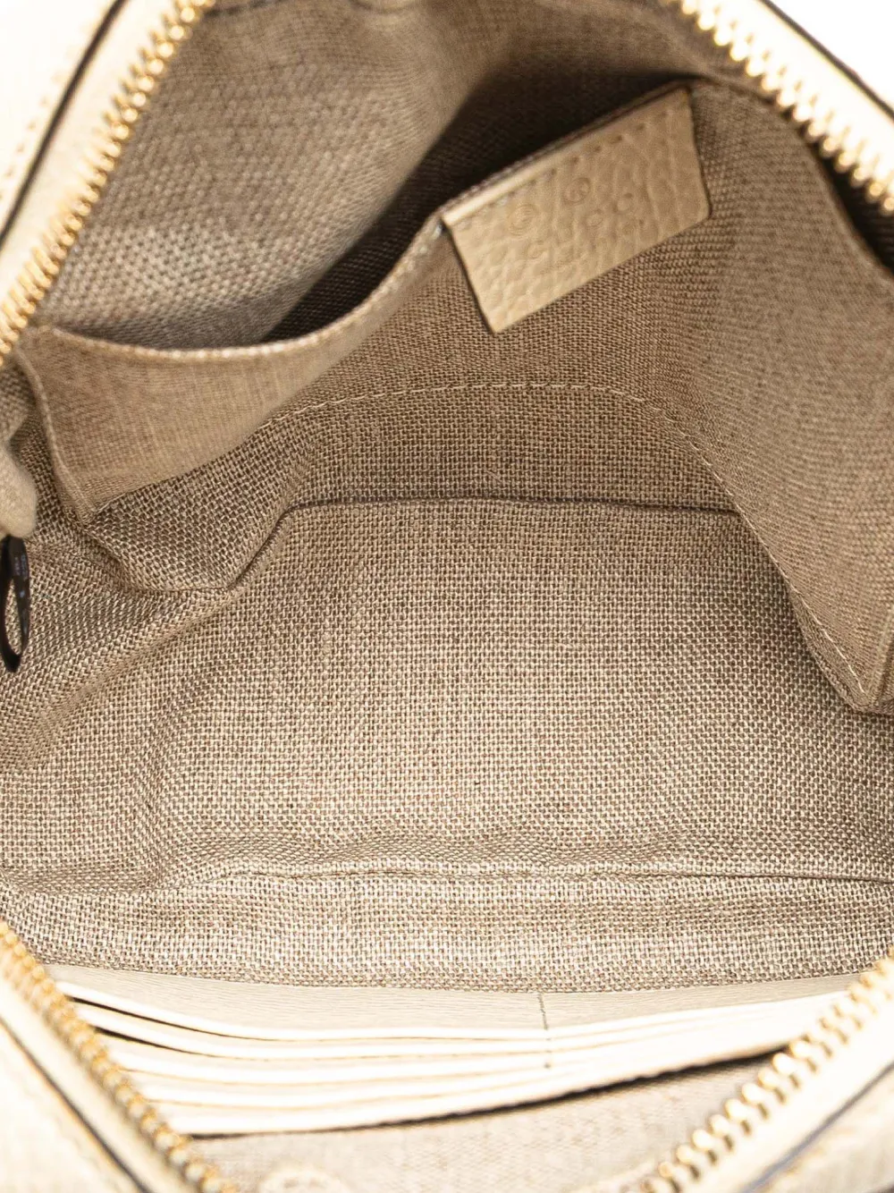 Pre-owned Gucci 2016-2025 Gg Canvas Bree Crossbody Bag In Brown