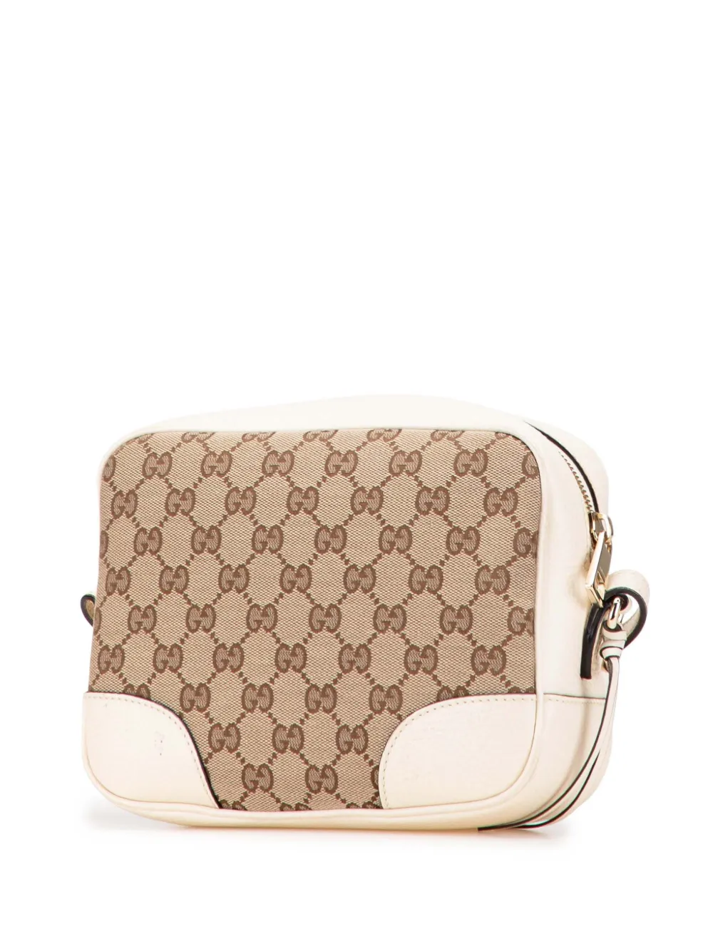 Pre-owned Gucci 2016-2025 Gg Canvas Bree Crossbody Bag In Brown