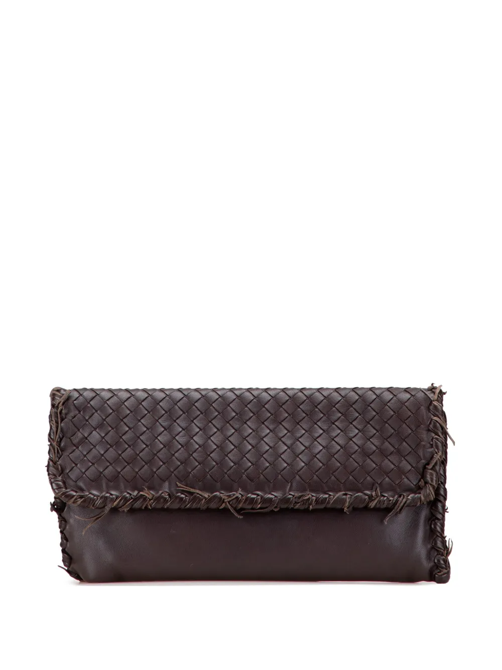 Bottega Veneta Pre-Owned 2012-2025 ナッパ イントレチャート フリンジフラップ クラッチバッグ - Bottega Veneta Pre-Owned 2012-2025 ナッパ イントレチャート フリンジフラップ クラッチバッグ -