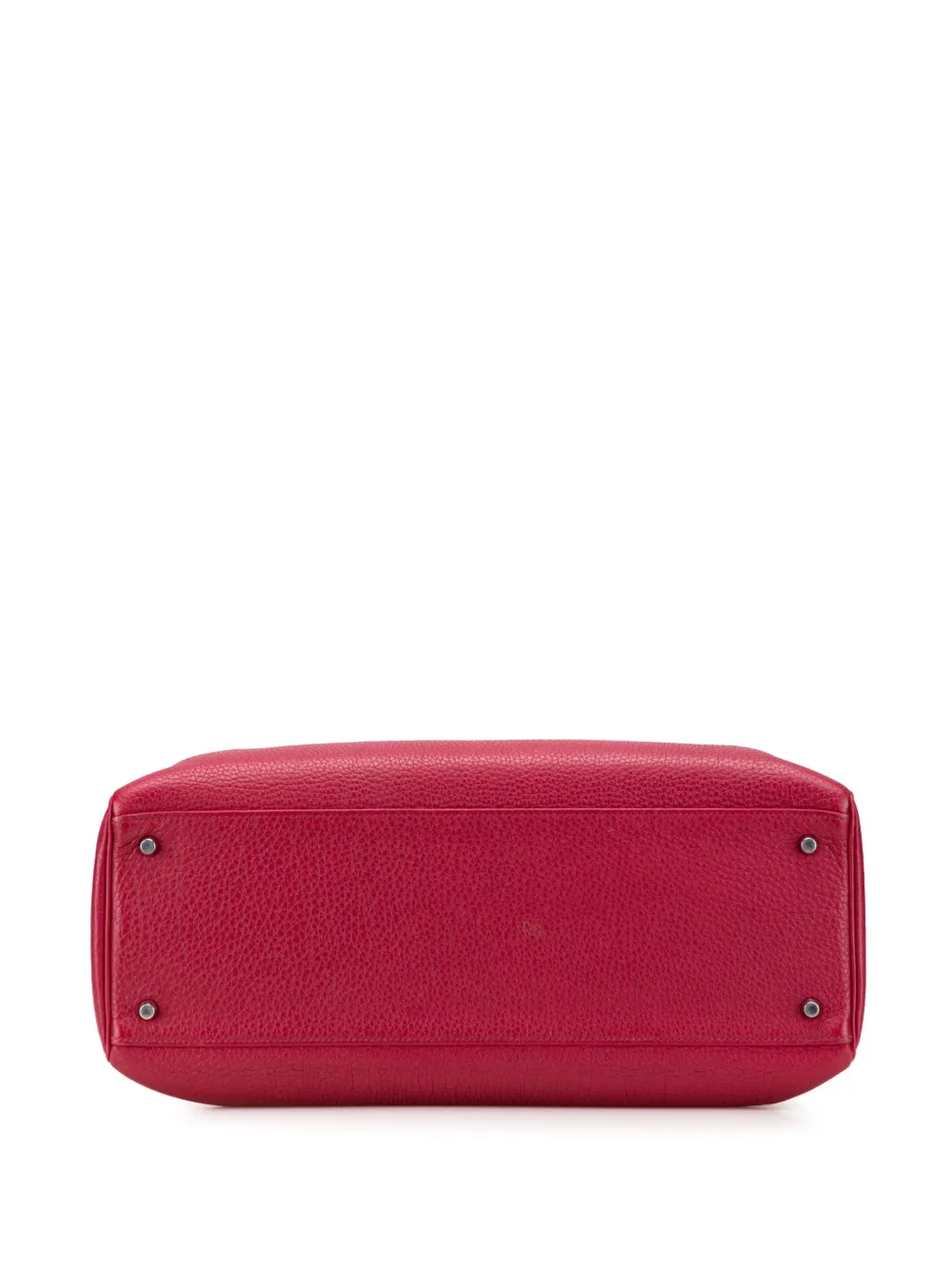 Pre-owned Hermes 2010 Togo Kelly Ii Retourne 40 Satchel In Red