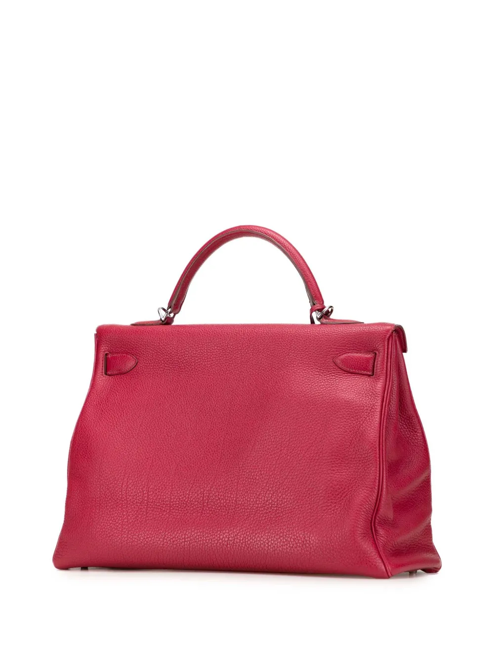Pre-owned Hermes 2010 Togo Kelly Ii Retourne 40 Satchel In Red