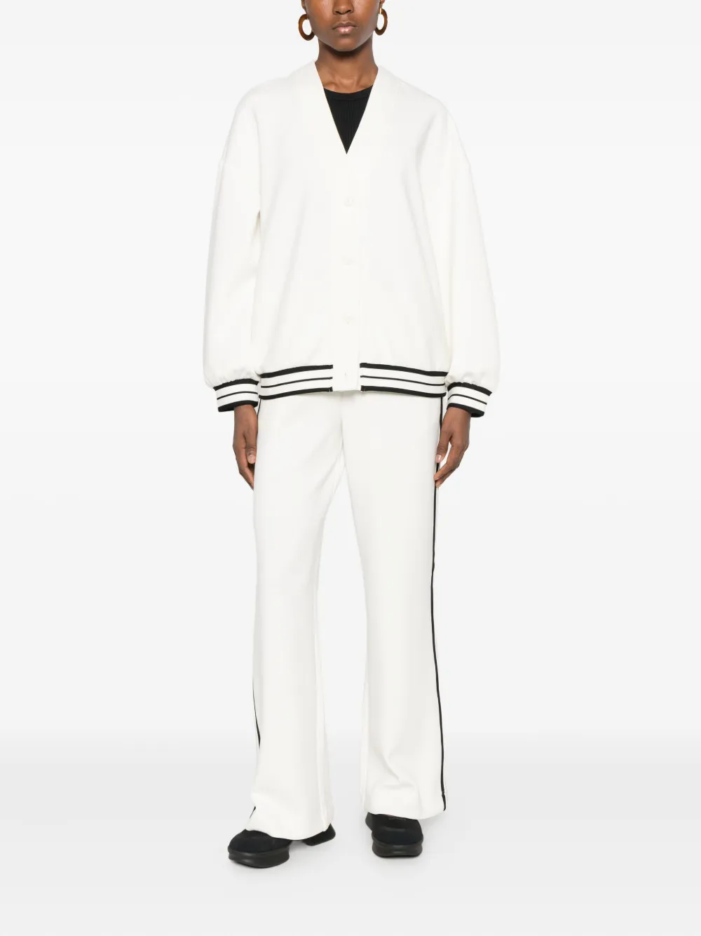 TWINSET side-stripe pants - Wit