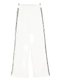 TWINSET side-stripe pants - White