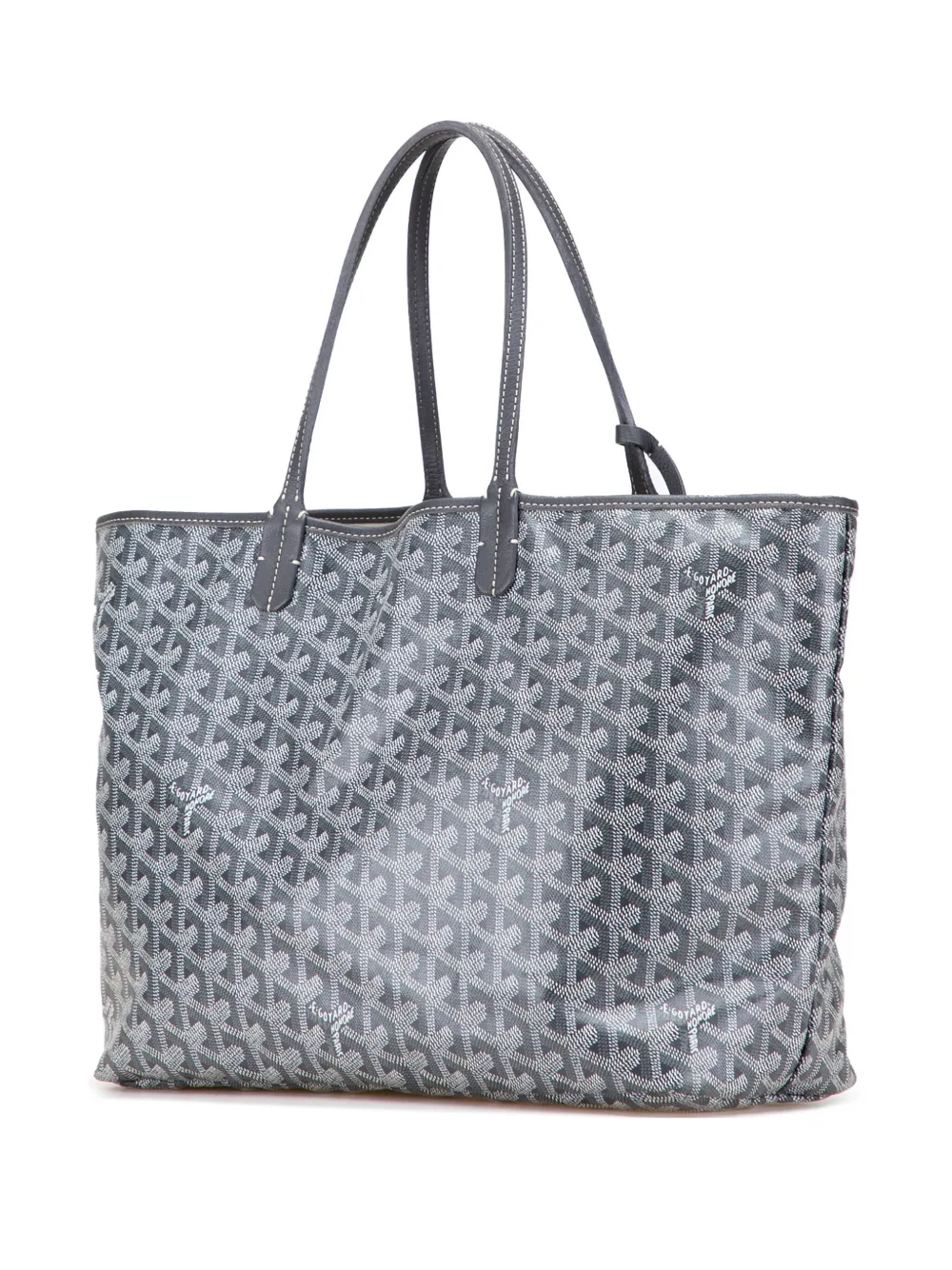 Pre-owned Goyard 2015 Ine Saint Louis Pm Tote Bag In Gray