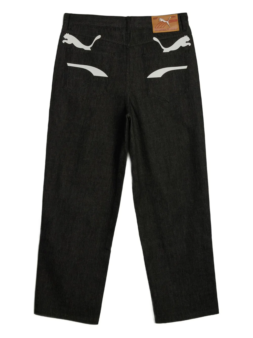 PUMA x A$ap Rocky denim jeans met print - Zwart